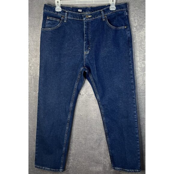 Wrangler Jeans Mens Relaxed Bootcut Stretch Size 38x30 Actual 38x31 - Picture 1 of 11
